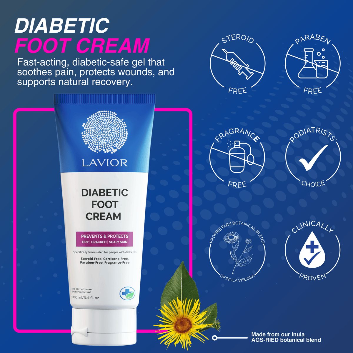 Diabetic Foot Cream - 3.4oz