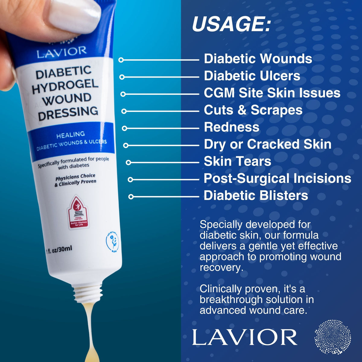 Diabetic Wound Gel - 1oz