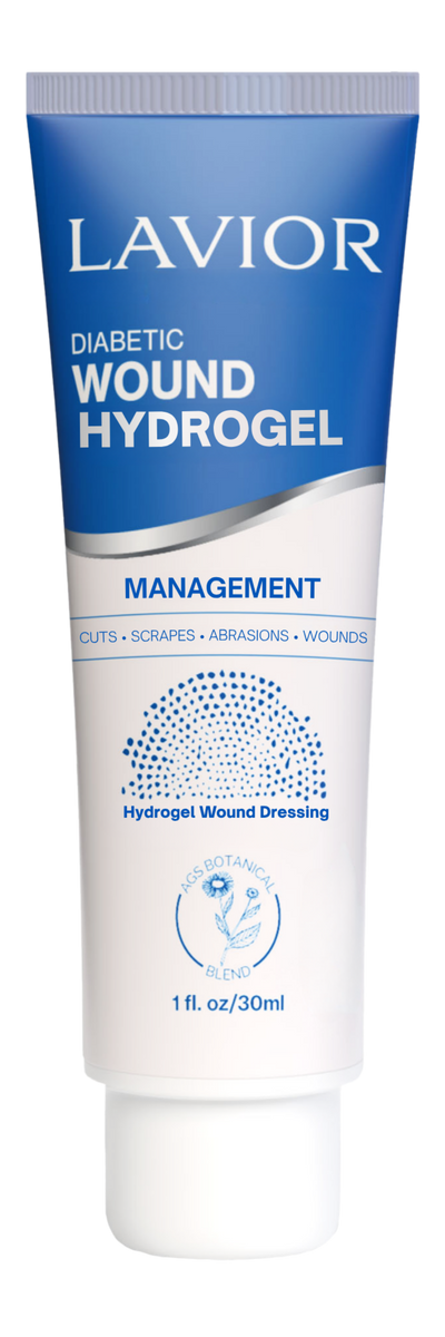 Lavior 1 oz wound care tubes: Diabetic Wound Hydrogel, Multipurpose Wound Gel and Post-Surgical Skin Barrier Gel