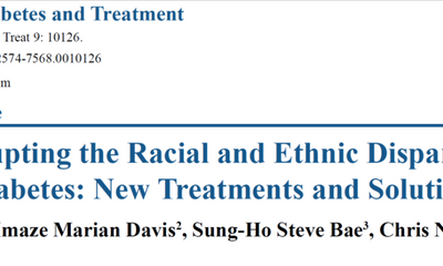 Disrupting the Racial and Ethnic Disparity in Diabetes: New Treatments and Solutions, Journal of Diabetes and Treatment