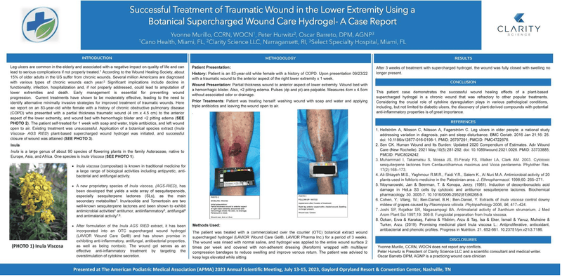 Poster Presented at the American Podiatric Medical Association (APMA) 2023 Annual Scientific Meeting