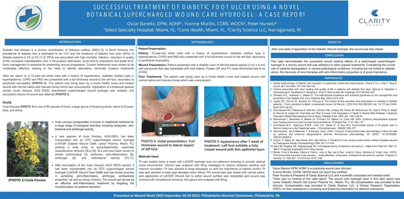 Poster Presented at the American Professional Wound Care Association (APWCA) Wound Week 2023