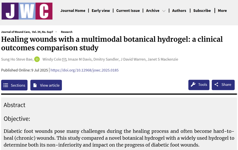 Healing wounds with a multimodal botanical hydrogel: a clinical outcomes comparison study