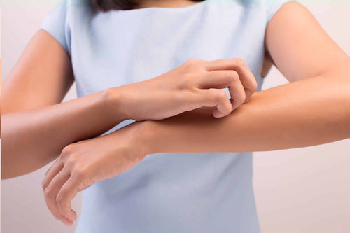 Dry, itchy skin associated with diabetes