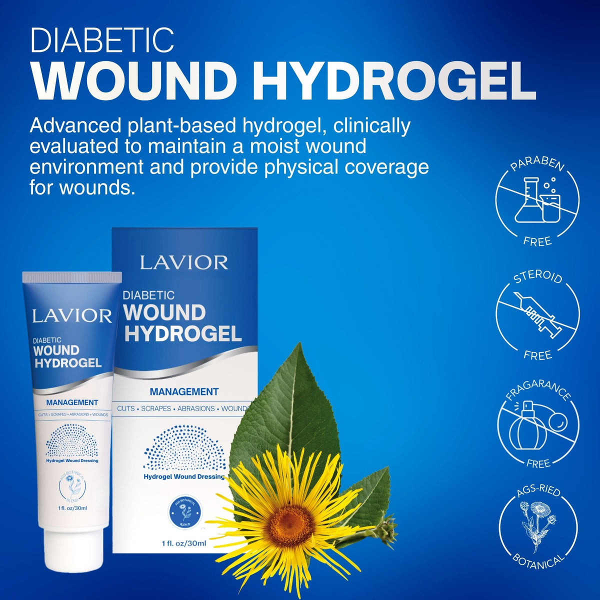 Diabetic Wound Hydrogel - 1oz