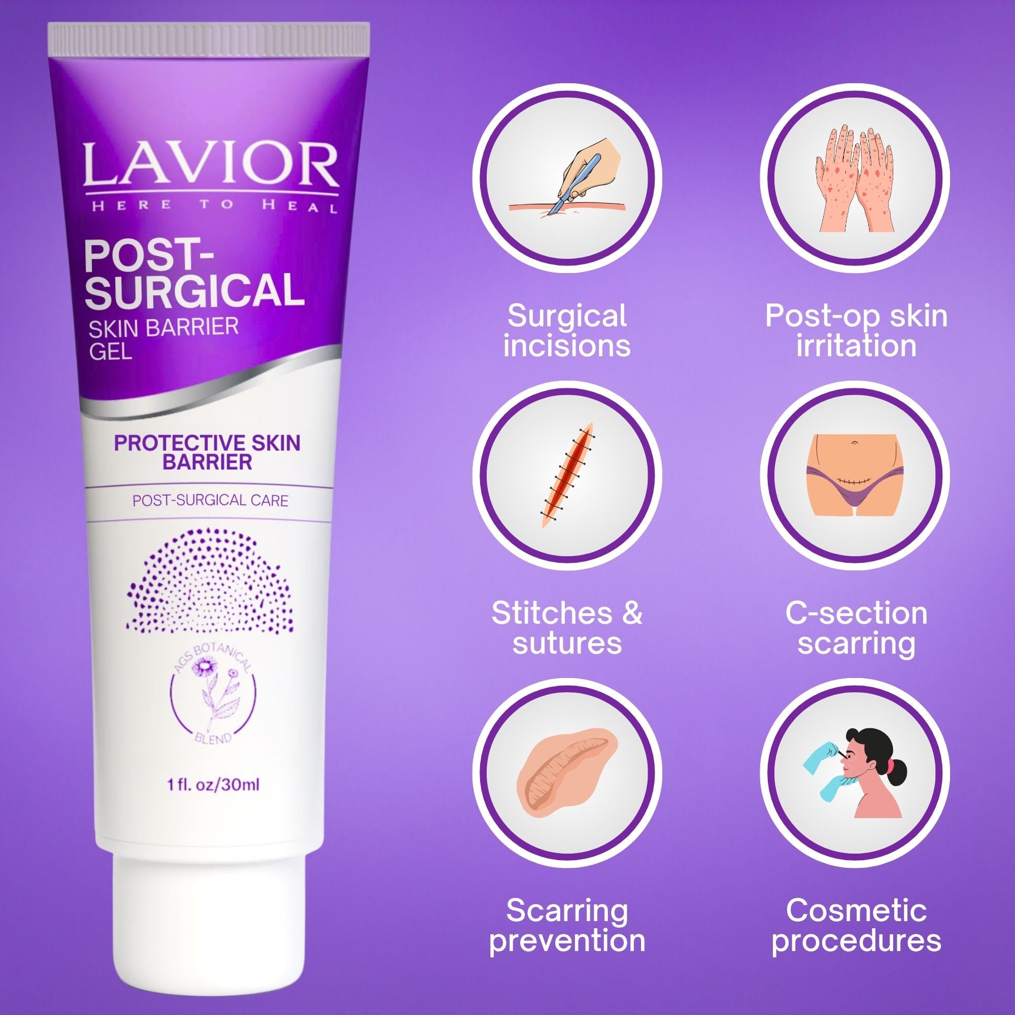 Post-Surgical Skin Barrier Gel - 1oz – Lavior