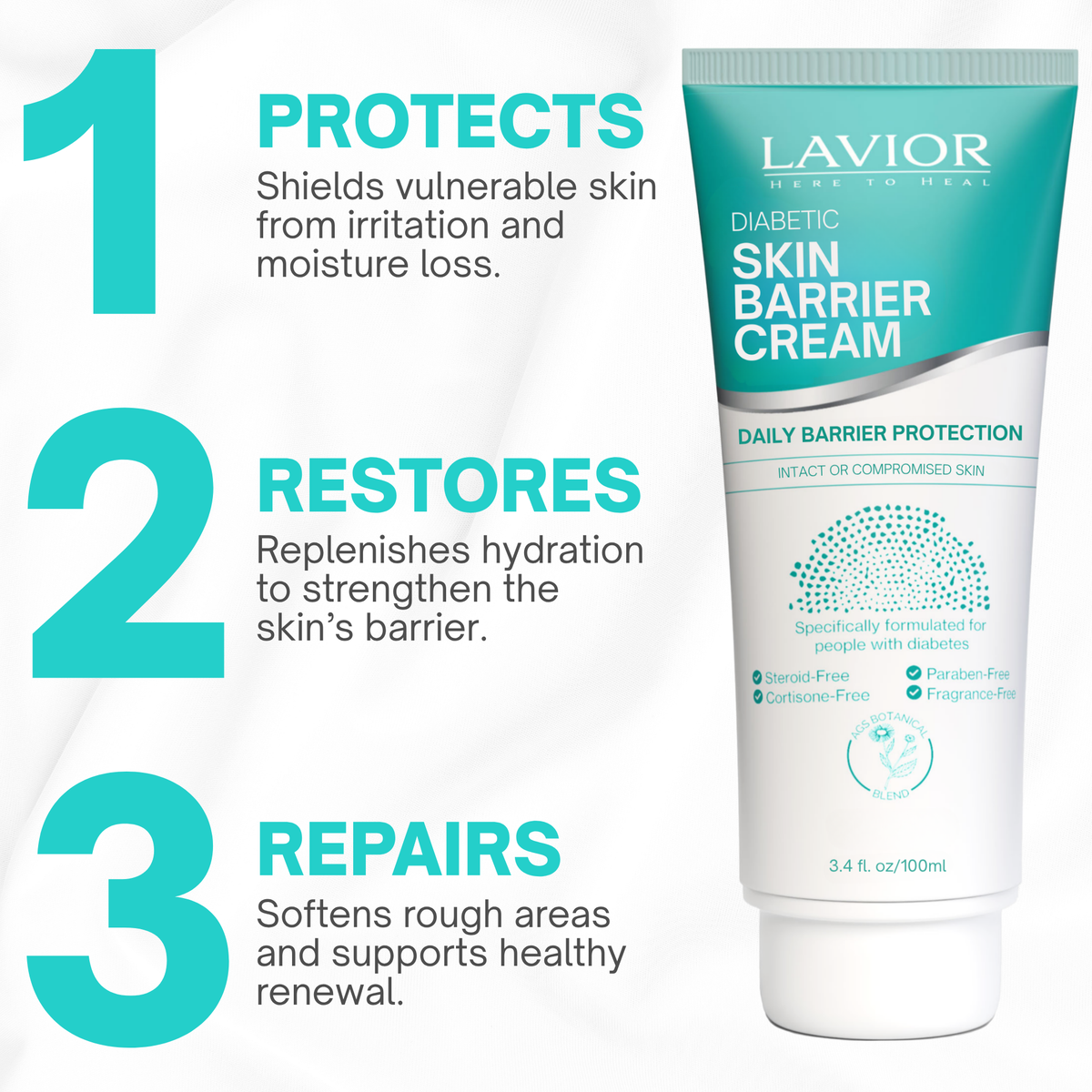 Lavior Diabetic Skin Barrier Cream - 3.4oz – Lavior