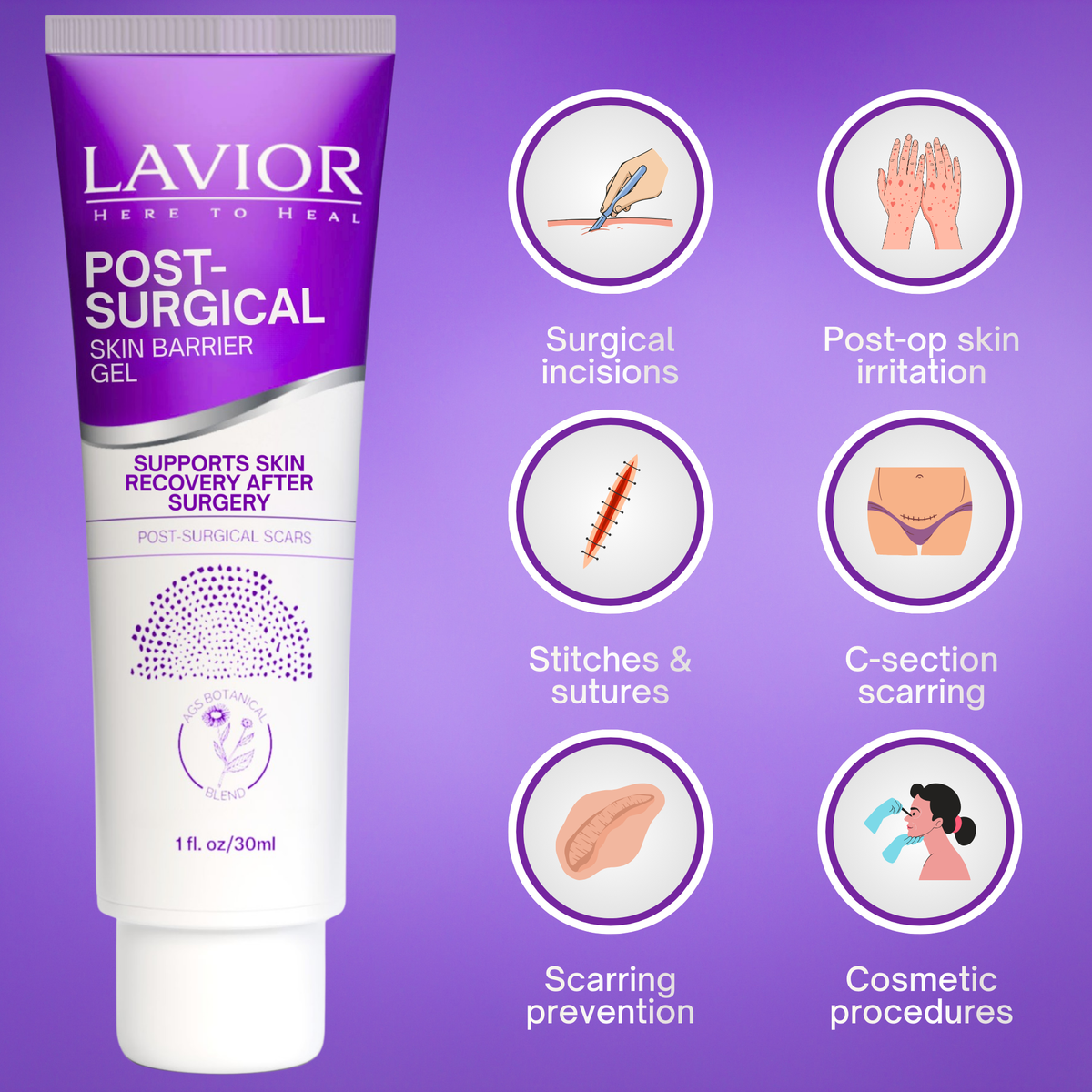 Post-Surgical Skin Barrier Gel - 1oz