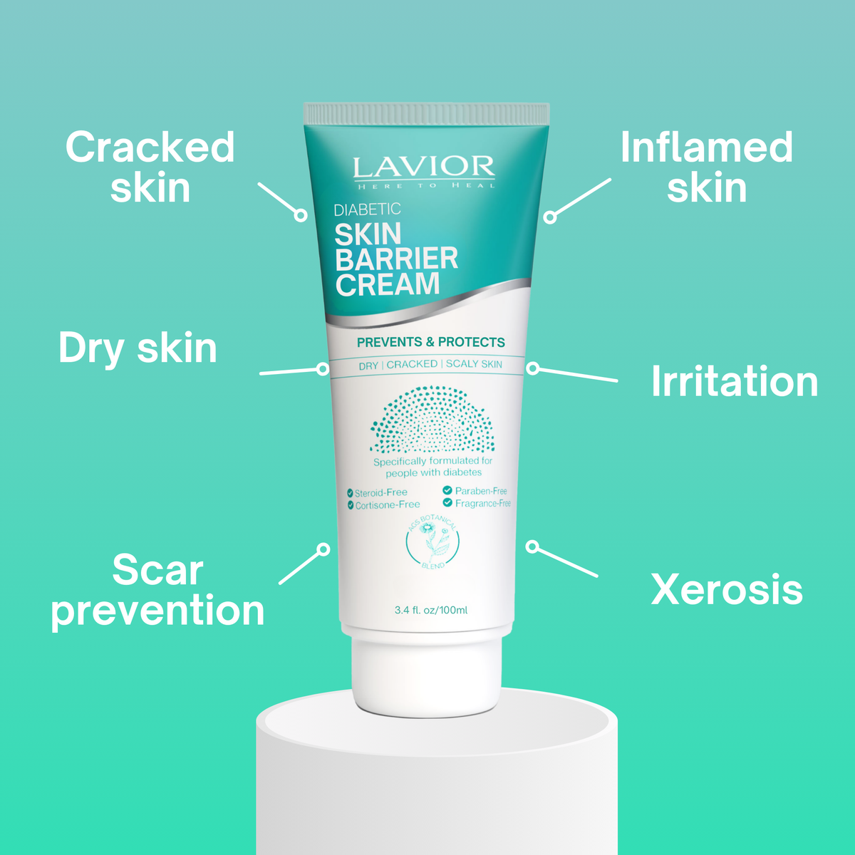 Diabetic Skin Barrier Cream - 3.4oz