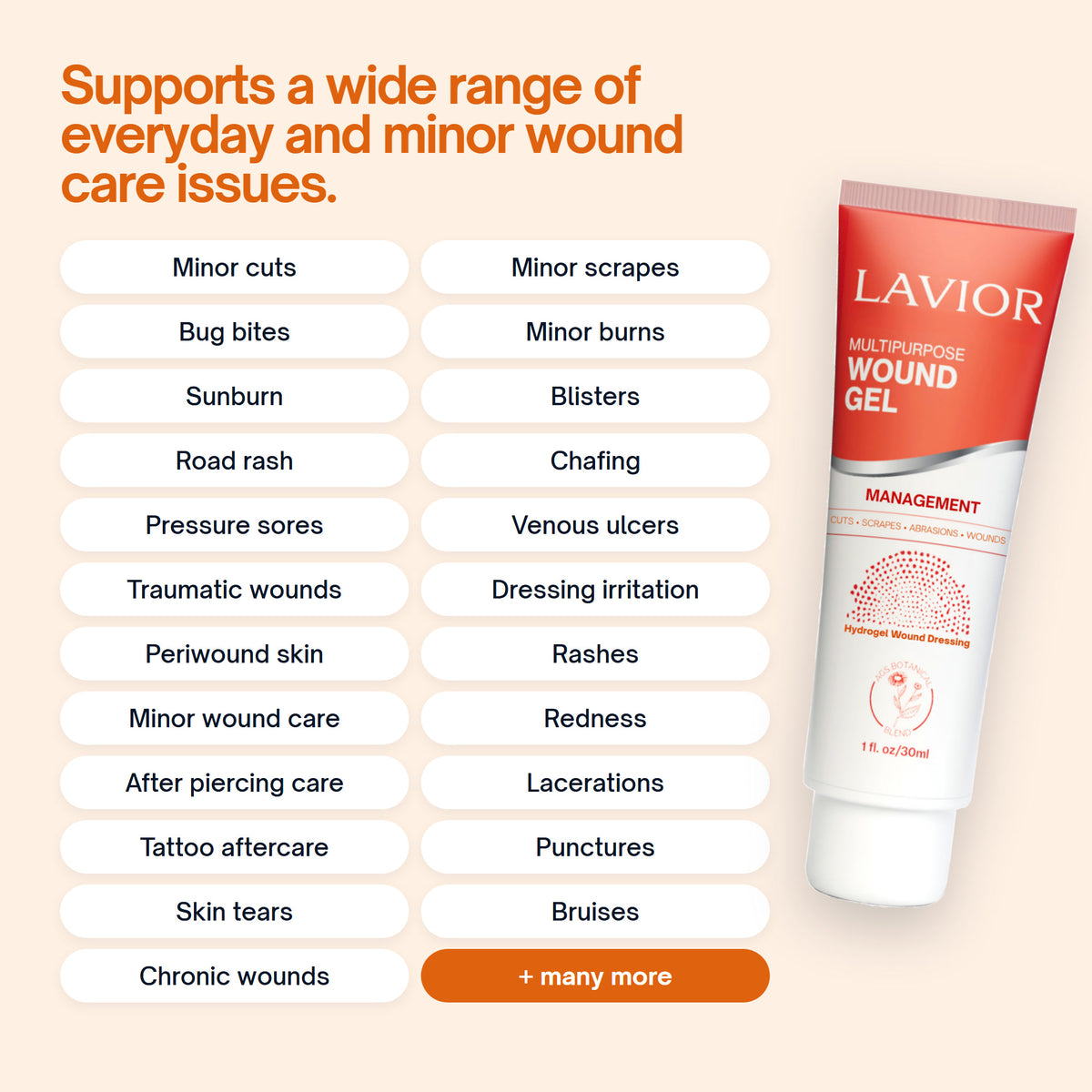 Multipurpose Wound Gel supports a wide range of everyday and minor wound care issues