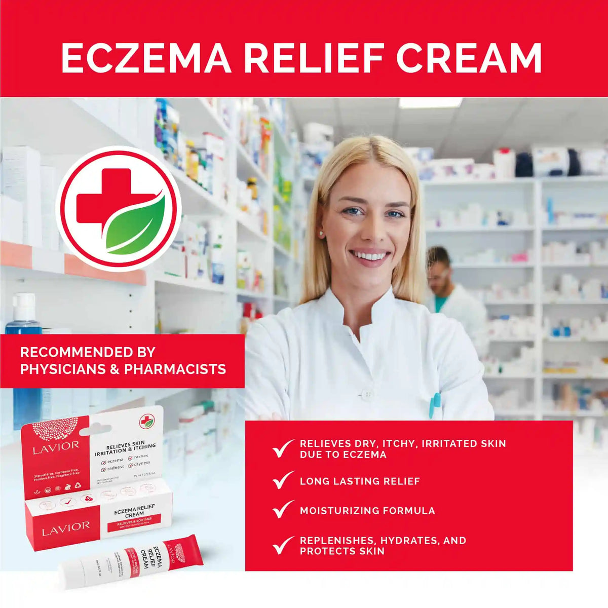 Crema para aliviar el eczema - 15 ml