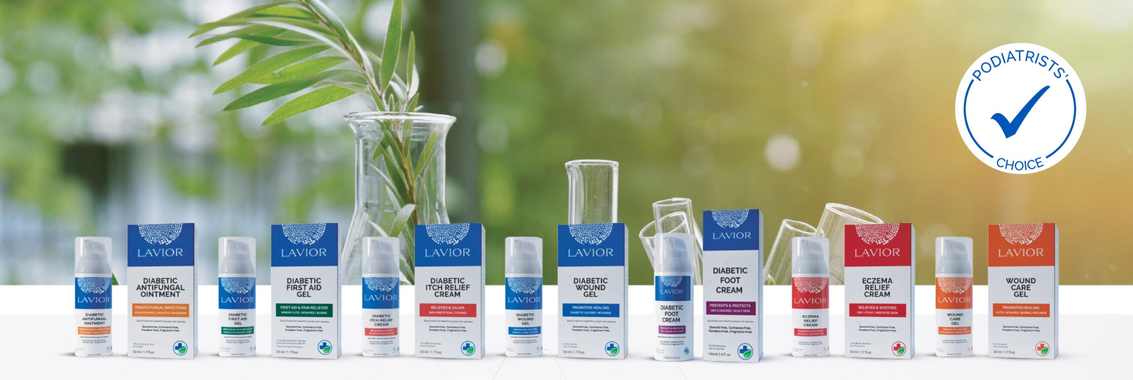 Lavior plant based diabetic skin products